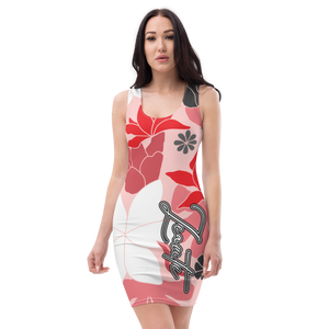 Sublimation Cut & Sew Dress - pink floral Zeauti (white fancy)