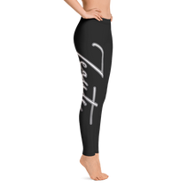 Load image into Gallery viewer, Black Leggings (Zeauti fancy White)
