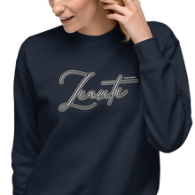 Load image into Gallery viewer, Unisex Premium Sweatshirt Zeati Fancy (White)
