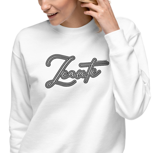 Unisex Premium Sweatshirt Zeati Fancy (White)